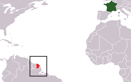 Kart, Fransk Guyana mot Frankrike