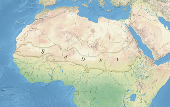 kart over Sahel