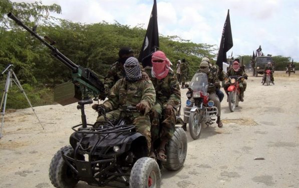 Boko Haram krigere på firehjulinger