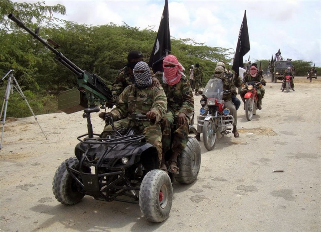 Boko Haram krigere på firehjulinger
