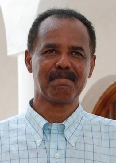 Portrett av Eritreas president Isaias Afewerki.