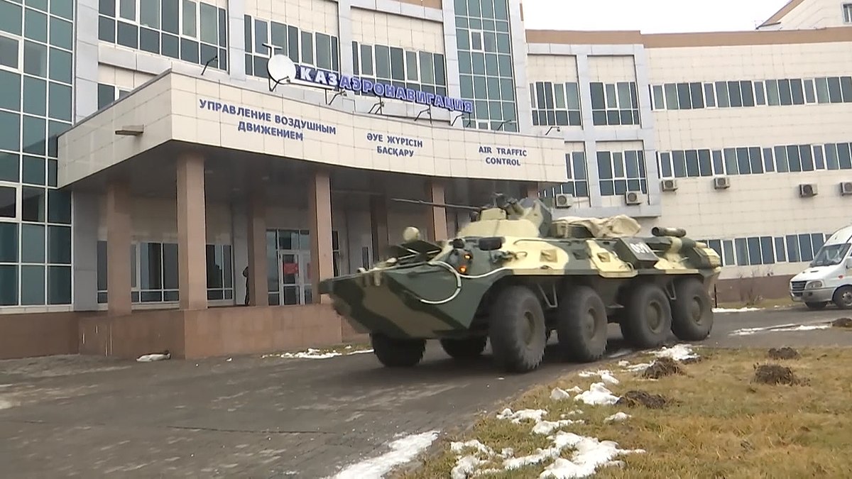 En pansret CSTO vogn i Kasakhstan