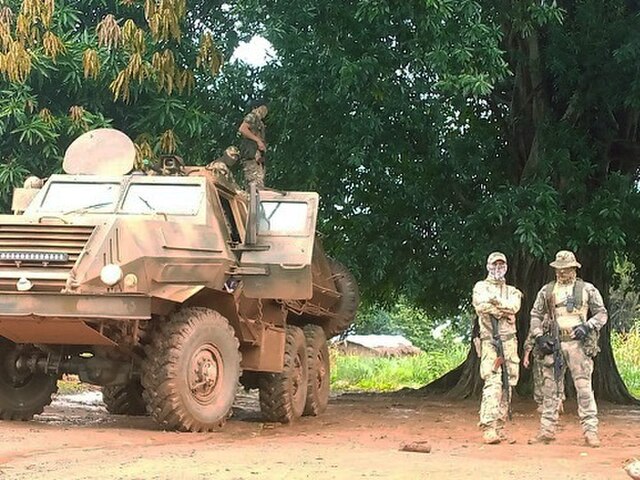 Wagner-soldater i den sentralafrikanske republikk.